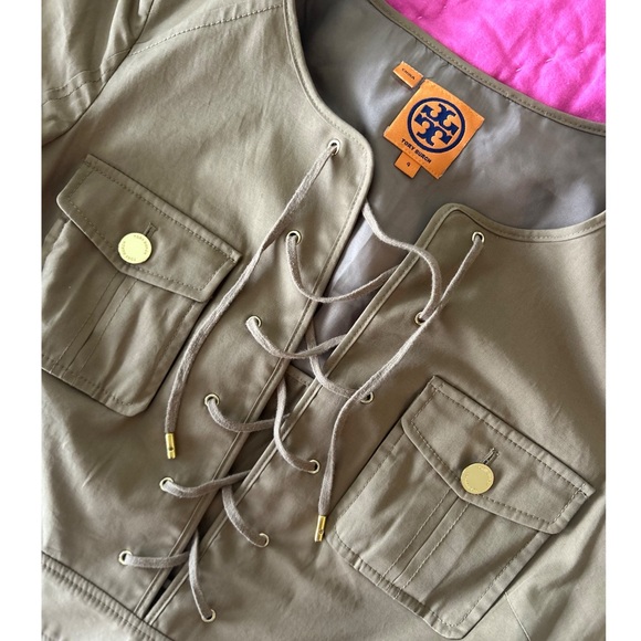 Tory Burch Lace Up Safari Dress - Picture 3 of 4